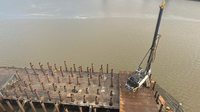 Green Piling at Port of Blyth