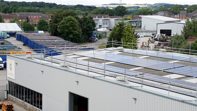 Green Piling install Solar Panels to Head Office