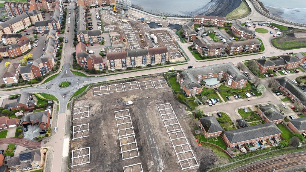 Residential G-sPan precast ground beam foundations in Hartlepool