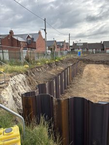 Sunderland sheet piling project Green Piling